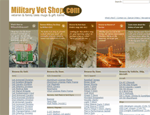 Tablet Screenshot of militaryvetshop.com